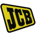 Embroidered patch JCB 10cm x 8cm