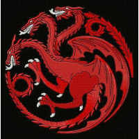 embroidery patch GAME OF THRONES Targaryen 9m
