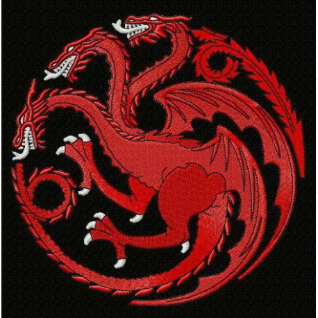 embroidery patch GAME OF THRONES Targaryen 9m