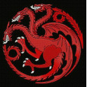 embroidery patch GAME OF THRONES Targaryen 9m