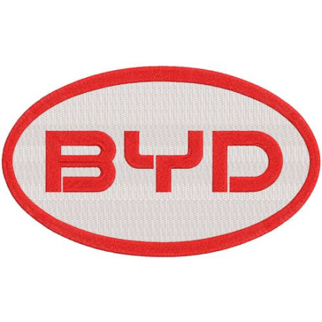 Embroidered patch BYD 10cm x 6cm