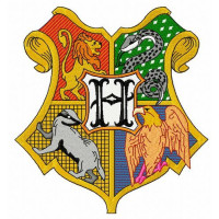 Parche bordado Harry Potter Hogwarts 2 13m x 14cm