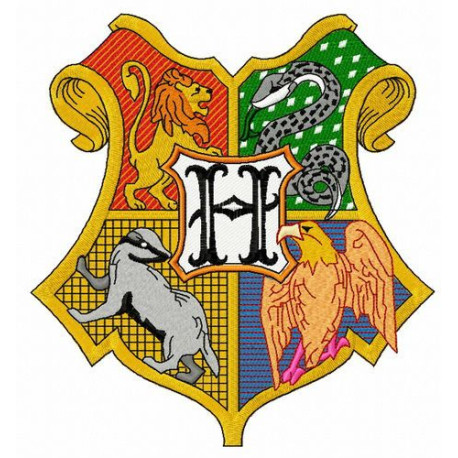 Parche bordado Harry Potter Hogwarts 2 13m x 14cm