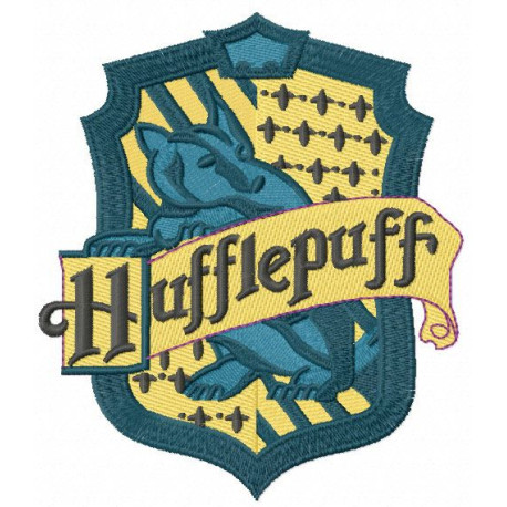 Parche bordado Harry Potter Hufflepuff 8,6cm x 10cm