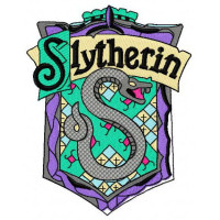 Parche bordado Harry Potter Sly Therin 8,1cm x 10cm