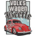 Embroidered patch Volkswagen beetle 11cm x 15cm