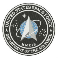 Parche bordado United States Space Force 10cm