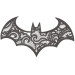 Parche bordado Batman lace 10cm x 5,5cm
