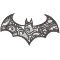 Parche bordado Batman lace 10cm x 5,5cm