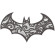 Parche bordado Batman lace 10cm x 5,5cm