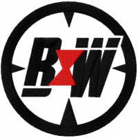 Embroidery patch Black Widow 8cm