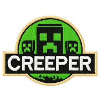 Parche bordado Creeper 10cm x 7cm