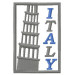 embroidery patch italia 5,5cm x 5cm