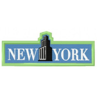 Parche bordado Nueva York 12cm x 4,5cm