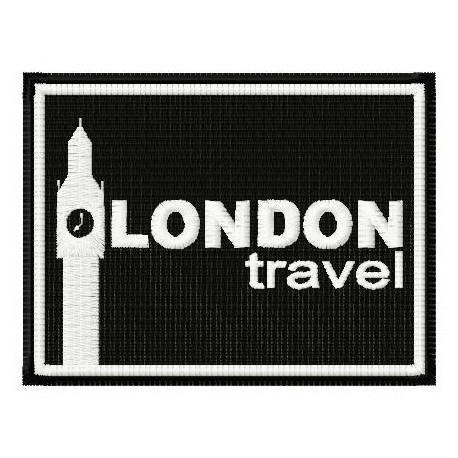 embroidery patch London 7,5cm x 6cm