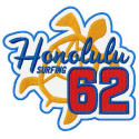 Parche bordado Honolulu 10cm x 9cm