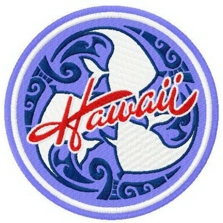embroidery patch Hawaii 10cm