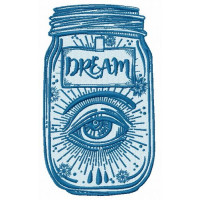 embroidery patch Dream 7cm x 12cm