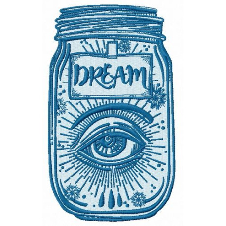 embroidery patch Dream 7cm x 12cm