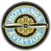 Parche bordado Hot Wings Aviation 10cm