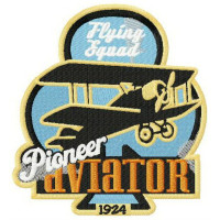 Embroidery patch Pioneer Aviator 9cm x 10cm