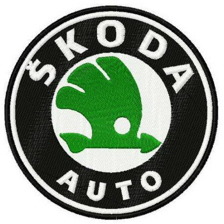 Patch embroidery Skoda 8cm