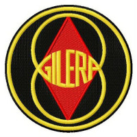 Parche bordado Gilera 9cm 