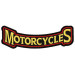 Patch embroidery Motorcycle 10cm x 3cm