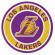 Parche bordado Los Angeles Lakers 8cm 