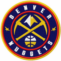Parche bordado Denver Nuggets 8cm 