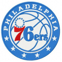 Parche bordado Philadelphia 76ers 8cm