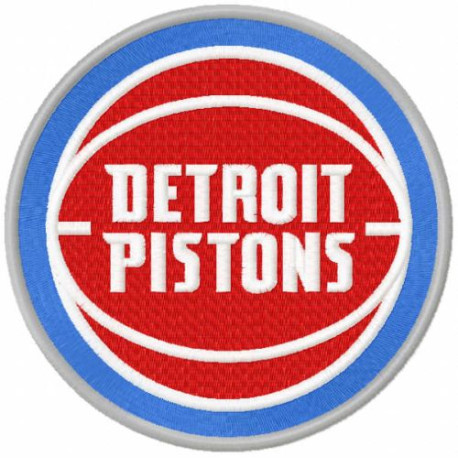 embroidery patch Detroit Pistons 8cm