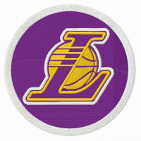 Parche bordado Los Angeles Lakers 8cm 