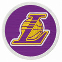 Parche bordado Los Angeles Lakers 8cm 
