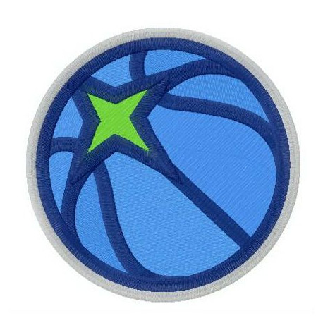 Parche bordado Minnesota Timberwolves 8cm 