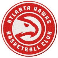 embroidery patch Atlanta Hawks 8cm 