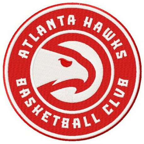 embroidery patch Atlanta Hawks 8cm 