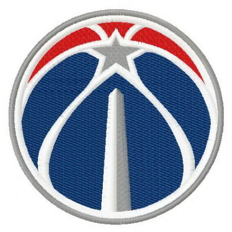 Parche bordado Washington Wizards 8cm 