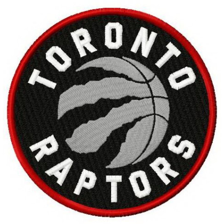 Parche bordado Toronto Raptors 8cm 
