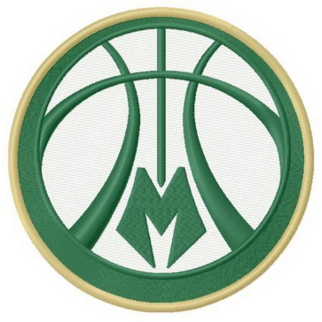 Parche bordado Milwaukee Bucks 8cm 