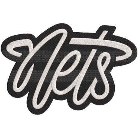 embroidery patch Brooklyn Nets 8cm x 5cm