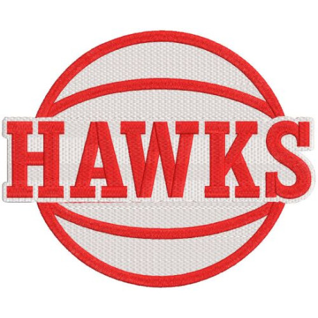 embroidery patch Atlanta Hawks 9cm x 8cm