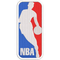 Parche bordado NBA 3,5cm x 8cm 