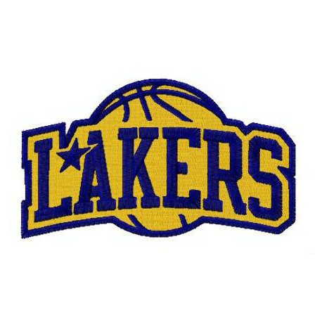 embroidery patch Lakers 10cm x 6cm 