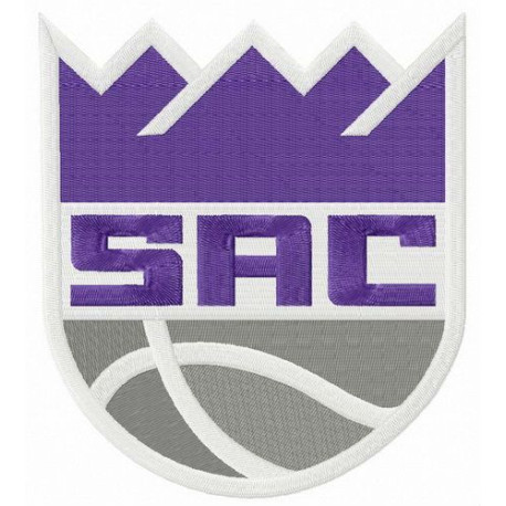 embroidery patch Sacramento Kings 8,8cm x 10cm 
