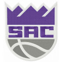 embroidery patch Sacramento Kings 8,8cm x 10cm 
