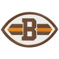 Parche bordado Cleveland Browns 7,5cm x 4,5cm