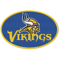 Parche bordado Minnesota Vikings 10cm x 7cm