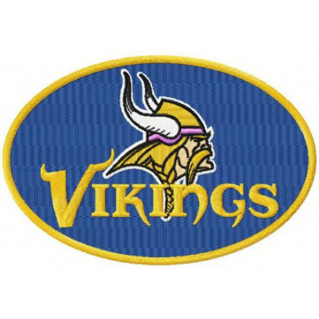 Parche bordado Minnesota Vikings 10cm x 7cm