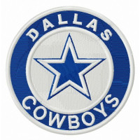 Parche bordado Dallas Cowboys 8cm 
